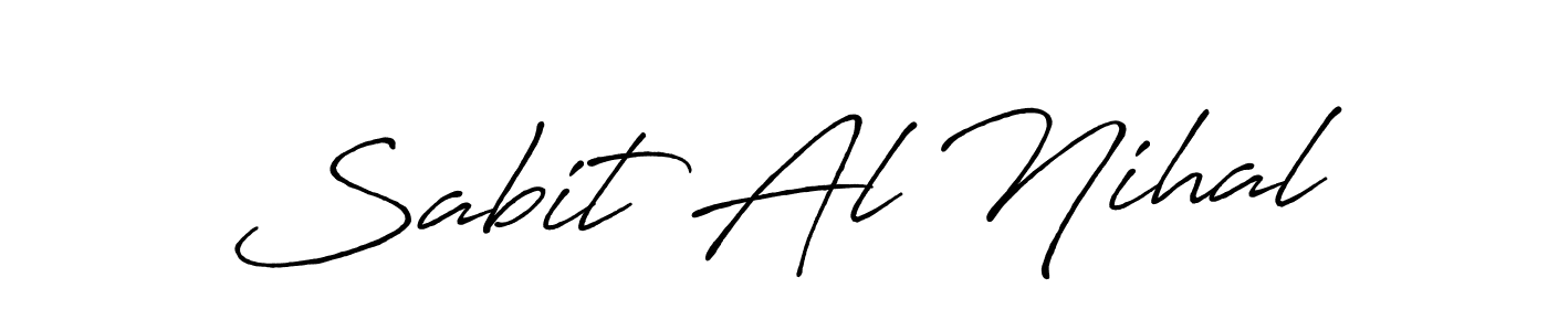 Sabit Al Nihal stylish signature style. Best Handwritten Sign (Antro_Vectra_Bolder) for my name. Handwritten Signature Collection Ideas for my name Sabit Al Nihal. Sabit Al Nihal signature style 7 images and pictures png