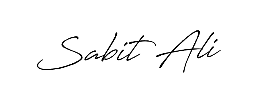 Use a signature maker to create a handwritten signature online. With this signature software, you can design (Antro_Vectra_Bolder) your own signature for name Sabit Ali. Sabit Ali signature style 7 images and pictures png