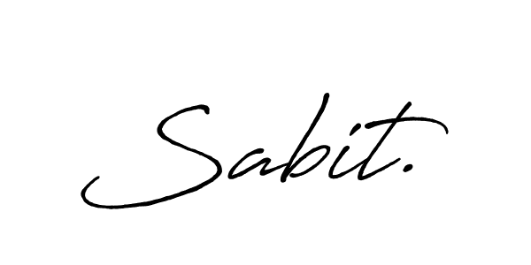 The best way (Antro_Vectra_Bolder) to make a short signature is to pick only two or three words in your name. The name Sabit. include a total of six letters. For converting this name. Sabit. signature style 7 images and pictures png