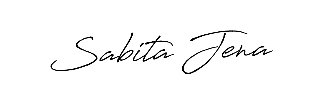 Use a signature maker to create a handwritten signature online. With this signature software, you can design (Antro_Vectra_Bolder) your own signature for name Sabita Jena. Sabita Jena signature style 7 images and pictures png