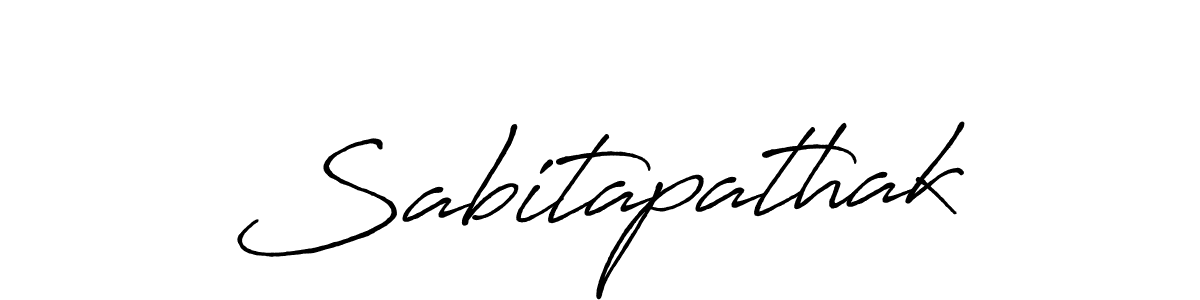 Make a beautiful signature design for name Sabitapathak. With this signature (Antro_Vectra_Bolder) style, you can create a handwritten signature for free. Sabitapathak signature style 7 images and pictures png