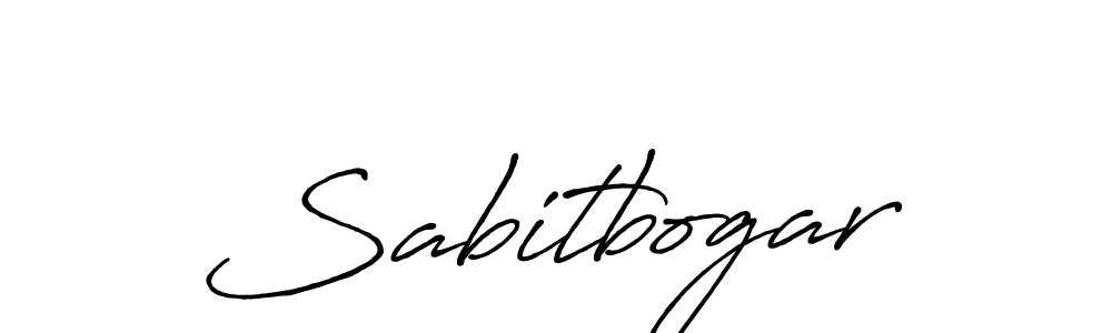 Use a signature maker to create a handwritten signature online. With this signature software, you can design (Antro_Vectra_Bolder) your own signature for name Sabitbogar. Sabitbogar signature style 7 images and pictures png