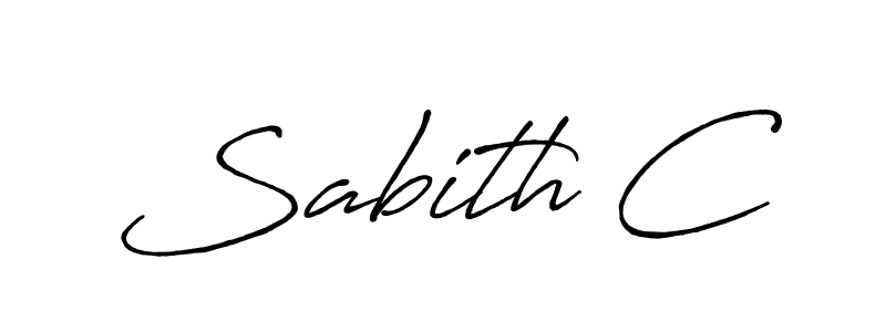 Here are the top 10 professional signature styles for the name Sabith C. These are the best autograph styles you can use for your name. Sabith C signature style 7 images and pictures png