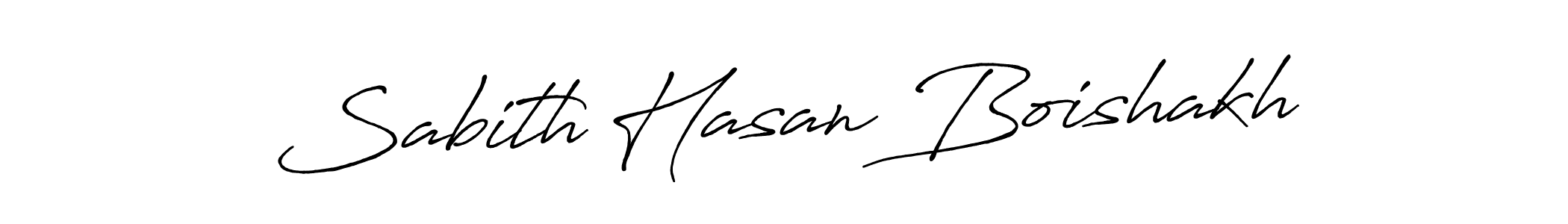 It looks lik you need a new signature style for name Sabith Hasan Boishakh. Design unique handwritten (Antro_Vectra_Bolder) signature with our free signature maker in just a few clicks. Sabith Hasan Boishakh signature style 7 images and pictures png