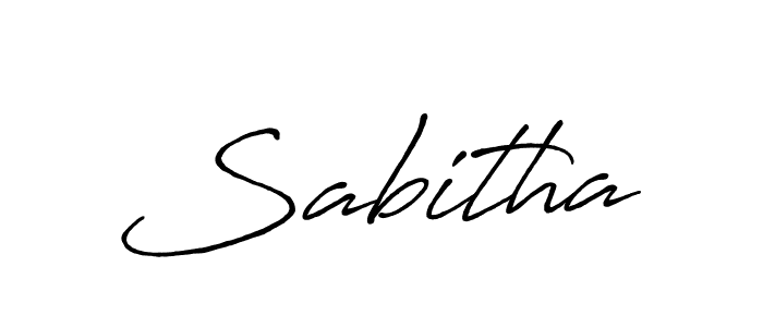 Create a beautiful signature design for name Sabitha. With this signature (Antro_Vectra_Bolder) fonts, you can make a handwritten signature for free. Sabitha signature style 7 images and pictures png