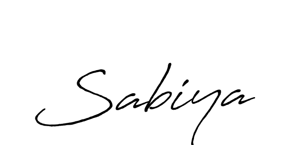 Design your own signature with our free online signature maker. With this signature software, you can create a handwritten (Antro_Vectra_Bolder) signature for name Sabiya. Sabiya signature style 7 images and pictures png