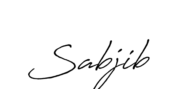 Sabjib stylish signature style. Best Handwritten Sign (Antro_Vectra_Bolder) for my name. Handwritten Signature Collection Ideas for my name Sabjib. Sabjib signature style 7 images and pictures png