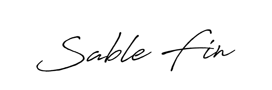 How to make Sable Fin name signature. Use Antro_Vectra_Bolder style for creating short signs online. This is the latest handwritten sign. Sable Fin signature style 7 images and pictures png