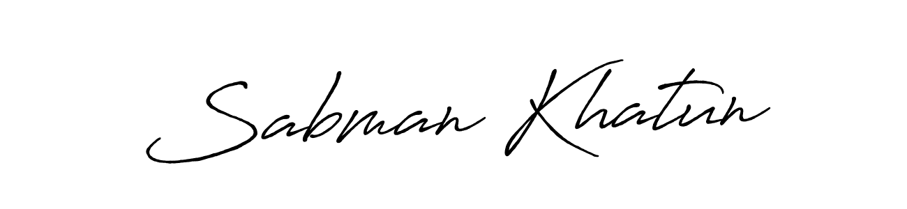 The best way (Antro_Vectra_Bolder) to make a short signature is to pick only two or three words in your name. The name Sabman Khatun include a total of six letters. For converting this name. Sabman Khatun signature style 7 images and pictures png
