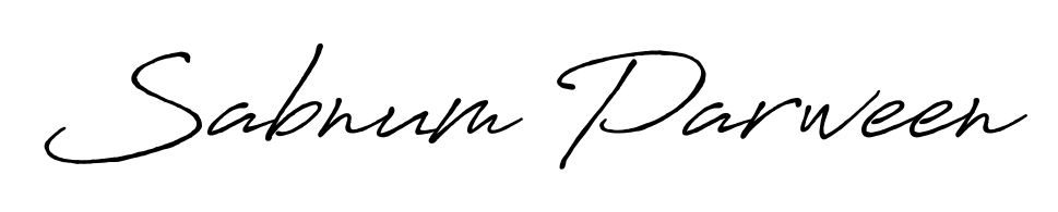 Explore multiple handwriting variations for Sabnum Parween including this stunning Antro_Vectra_Bolder design. Free to use across all platforms. Sabnum Parween signature style 7 images and pictures png