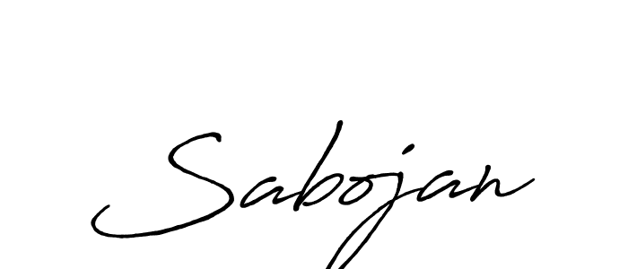 Design your own signature with our free online signature maker. With this signature software, you can create a handwritten (Antro_Vectra_Bolder) signature for name Sabojan. Sabojan signature style 7 images and pictures png