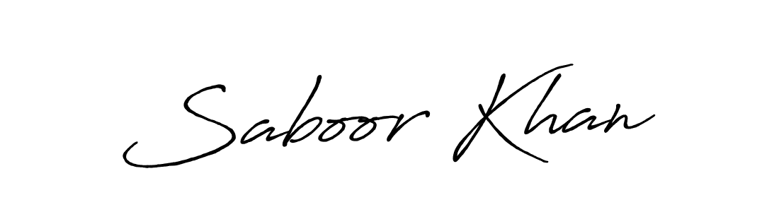 Design your own signature with our free online signature maker. With this signature software, you can create a handwritten (Antro_Vectra_Bolder) signature for name Saboor Khan. Saboor Khan signature style 7 images and pictures png