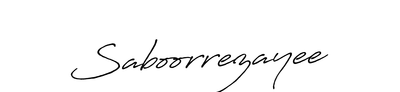 Saboorrezayee stylish signature style. Best Handwritten Sign (Antro_Vectra_Bolder) for my name. Handwritten Signature Collection Ideas for my name Saboorrezayee. Saboorrezayee signature style 7 images and pictures png
