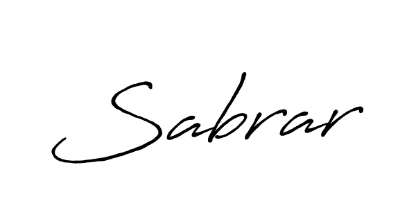 Use a signature maker to create a handwritten signature online. With this signature software, you can design (Antro_Vectra_Bolder) your own signature for name Sabrar. Sabrar signature style 7 images and pictures png