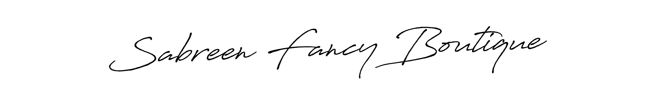 Similarly Antro_Vectra_Bolder is the best handwritten signature design. Signature creator online .You can use it as an online autograph creator for name Sabreen Fancy Boutique. Sabreen Fancy Boutique signature style 7 images and pictures png
