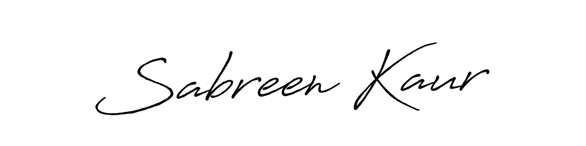 Use a signature maker to create a handwritten signature online. With this signature software, you can design (Antro_Vectra_Bolder) your own signature for name Sabreen Kaur. Sabreen Kaur signature style 7 images and pictures png