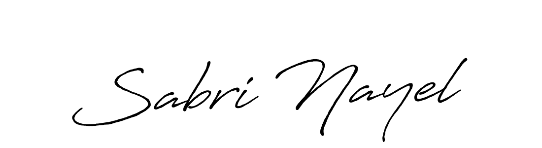 Also we have Sabri Nayel name is the best signature style. Create professional handwritten signature collection using Antro_Vectra_Bolder autograph style. Sabri Nayel signature style 7 images and pictures png