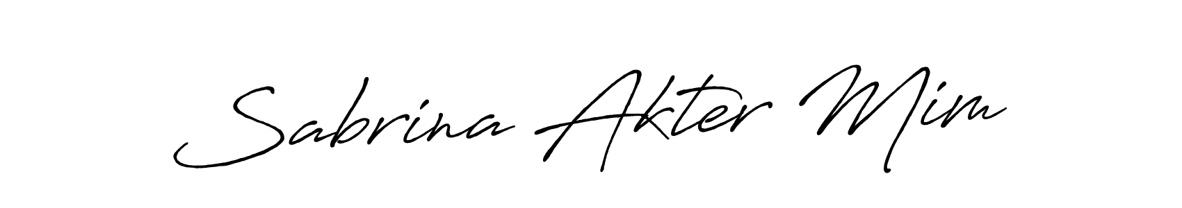 Antro_Vectra_Bolder is a professional signature style that is perfect for those who want to add a touch of class to their signature. It is also a great choice for those who want to make their signature more unique. Get Sabrina Akter Mim name to fancy signature for free. Sabrina Akter Mim signature style 7 images and pictures png
