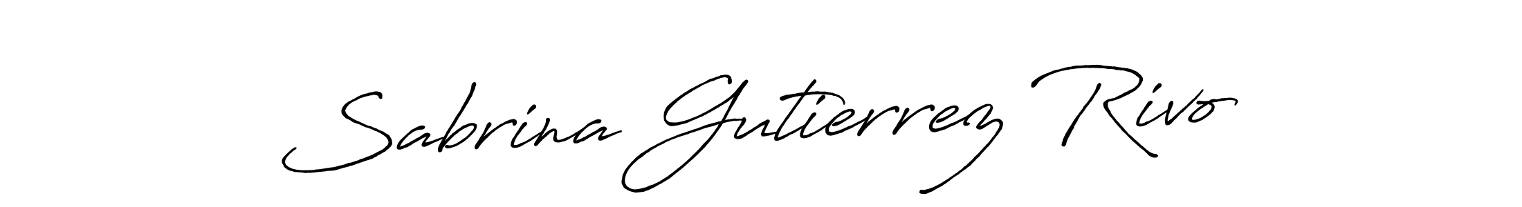 Make a beautiful signature design for name Sabrina Gutierrez Rivo. With this signature (Antro_Vectra_Bolder) style, you can create a handwritten signature for free. Sabrina Gutierrez Rivo signature style 7 images and pictures png