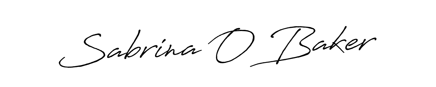 How to make Sabrina O Baker signature? Antro_Vectra_Bolder is a professional autograph style. Create handwritten signature for Sabrina O Baker name. Sabrina O Baker signature style 7 images and pictures png