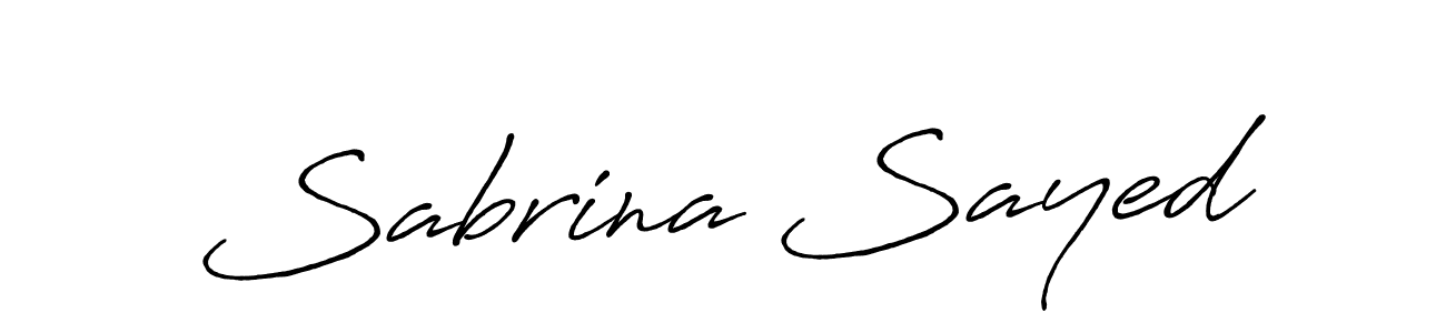 Also we have Sabrina Sayed name is the best signature style. Create professional handwritten signature collection using Antro_Vectra_Bolder autograph style. Sabrina Sayed signature style 7 images and pictures png