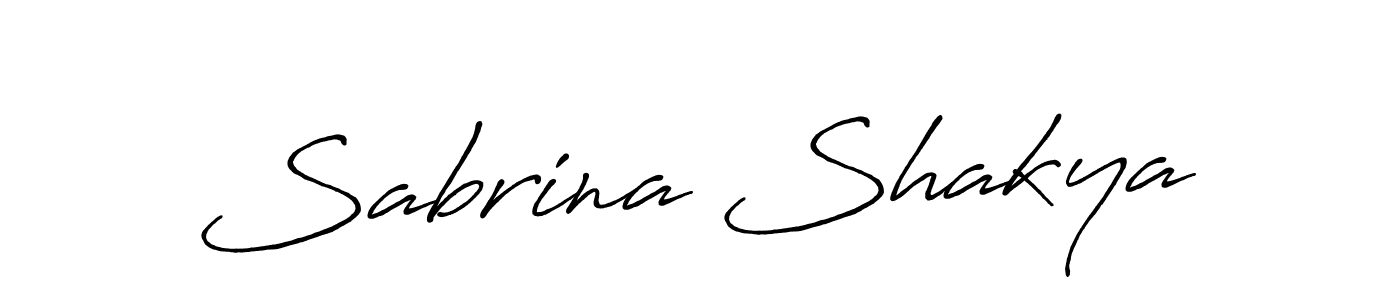 Use a signature maker to create a handwritten signature online. With this signature software, you can design (Antro_Vectra_Bolder) your own signature for name Sabrina Shakya. Sabrina Shakya signature style 7 images and pictures png