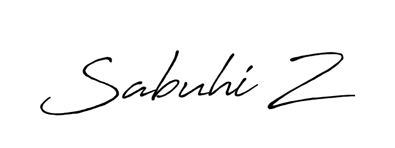 Similarly Antro_Vectra_Bolder is the best handwritten signature design. Signature creator online .You can use it as an online autograph creator for name Sabuhi Z. Sabuhi Z signature style 7 images and pictures png