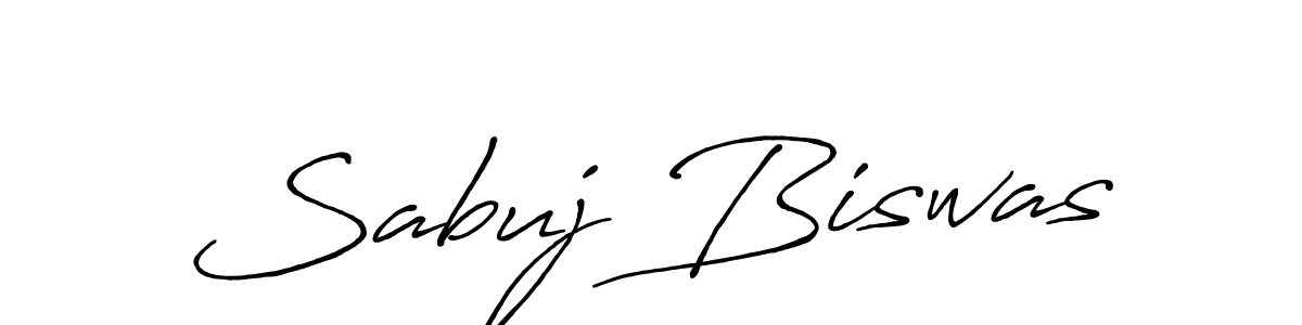 How to make Sabuj Biswas name signature. Use Antro_Vectra_Bolder style for creating short signs online. This is the latest handwritten sign. Sabuj Biswas signature style 7 images and pictures png