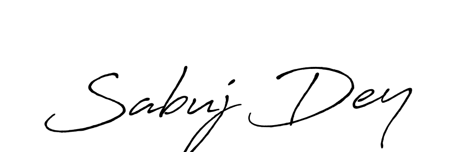 It looks lik you need a new signature style for name Sabuj Dey. Design unique handwritten (Antro_Vectra_Bolder) signature with our free signature maker in just a few clicks. Sabuj Dey signature style 7 images and pictures png