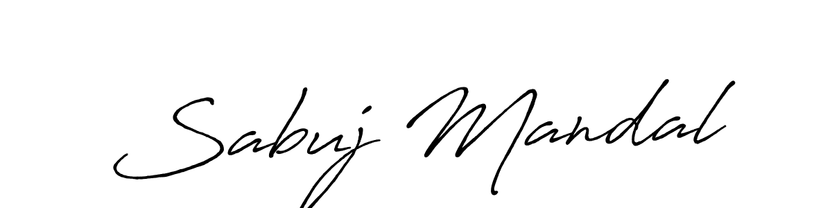 Sabuj Mandal stylish signature style. Best Handwritten Sign (Antro_Vectra_Bolder) for my name. Handwritten Signature Collection Ideas for my name Sabuj Mandal. Sabuj Mandal signature style 7 images and pictures png