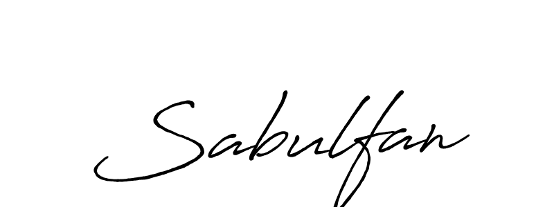 Make a beautiful signature design for name Sabulfan. Use this online signature maker to create a handwritten signature for free. Sabulfan signature style 7 images and pictures png