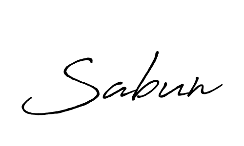 Also we have Sabun name is the best signature style. Create professional handwritten signature collection using Antro_Vectra_Bolder autograph style. Sabun signature style 7 images and pictures png