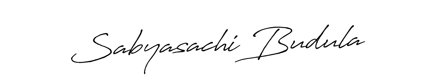 Also we have Sabyasachi Budula name is the best signature style. Create professional handwritten signature collection using Antro_Vectra_Bolder autograph style. Sabyasachi Budula signature style 7 images and pictures png