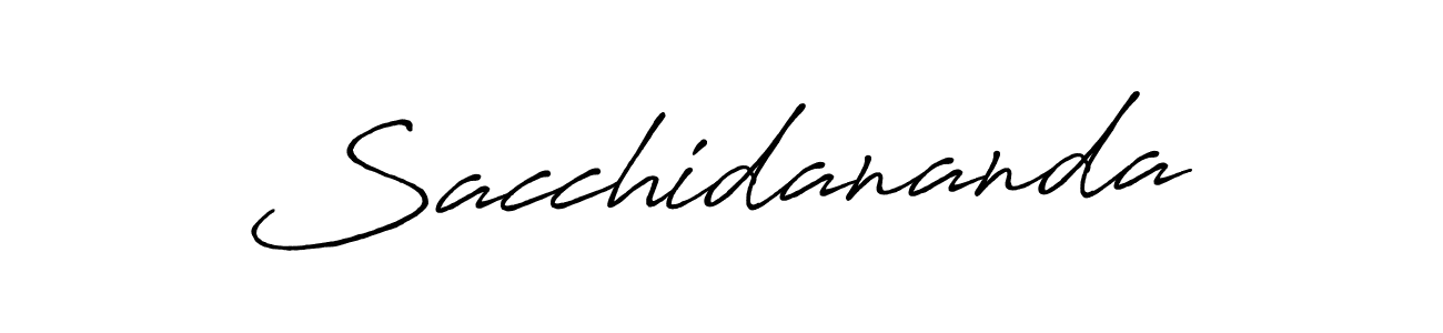 How to make Sacchidananda name signature. Use Antro_Vectra_Bolder style for creating short signs online. This is the latest handwritten sign. Sacchidananda signature style 7 images and pictures png