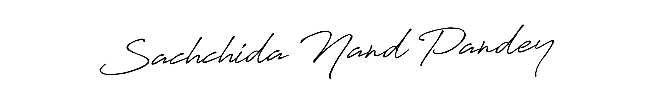 Antro_Vectra_Bolder is a professional signature style that is perfect for those who want to add a touch of class to their signature. It is also a great choice for those who want to make their signature more unique. Get Sachchida Nand Pandey name to fancy signature for free. Sachchida Nand Pandey signature style 7 images and pictures png