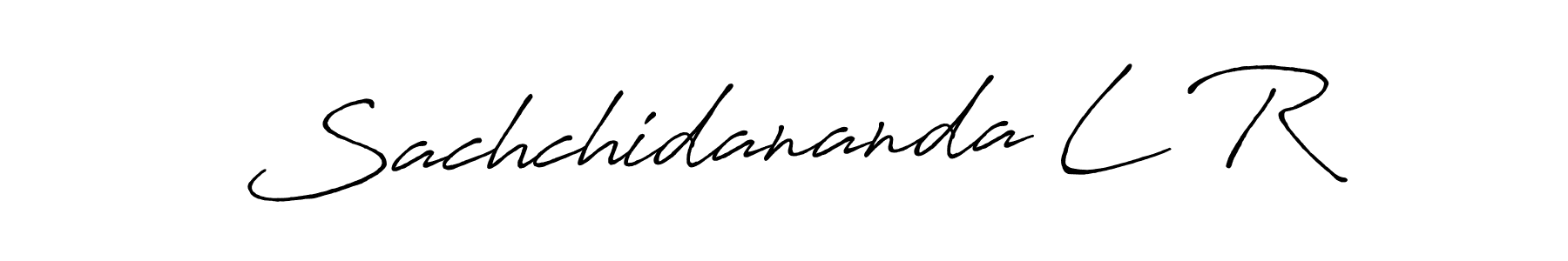 Sachchidananda L R stylish signature style. Best Handwritten Sign (Antro_Vectra_Bolder) for my name. Handwritten Signature Collection Ideas for my name Sachchidananda L R. Sachchidananda L R signature style 7 images and pictures png