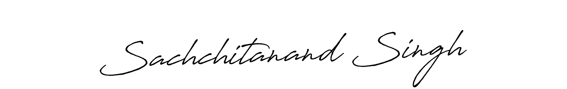 Make a beautiful signature design for name Sachchitanand Singh. With this signature (Antro_Vectra_Bolder) style, you can create a handwritten signature for free. Sachchitanand Singh signature style 7 images and pictures png