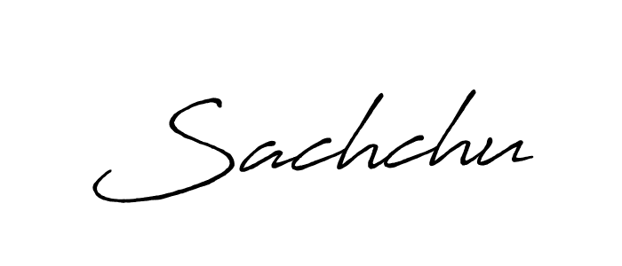 How to make Sachchu name signature. Use Antro_Vectra_Bolder style for creating short signs online. This is the latest handwritten sign. Sachchu signature style 7 images and pictures png