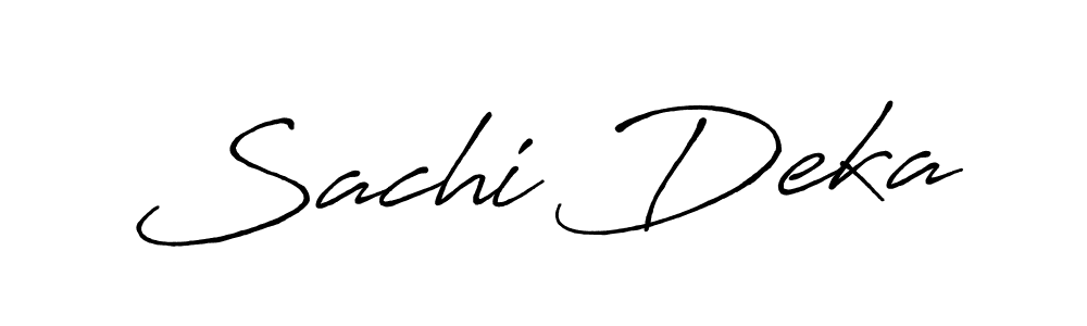 Similarly Antro_Vectra_Bolder is the best handwritten signature design. Signature creator online .You can use it as an online autograph creator for name Sachi Deka. Sachi Deka signature style 7 images and pictures png