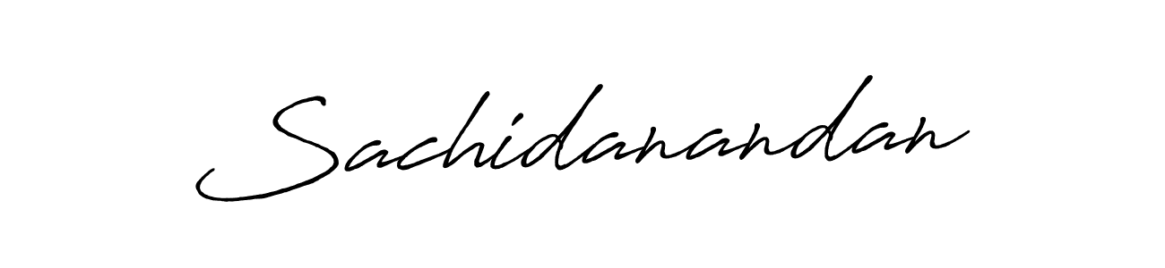 How to make Sachidanandan name signature. Use Antro_Vectra_Bolder style for creating short signs online. This is the latest handwritten sign. Sachidanandan signature style 7 images and pictures png