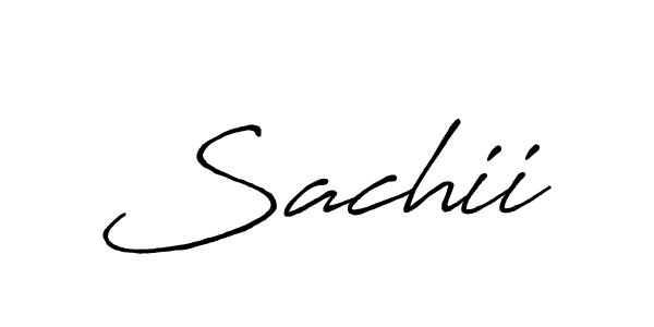 Make a beautiful signature design for name Sachii. With this signature (Antro_Vectra_Bolder) style, you can create a handwritten signature for free. Sachii signature style 7 images and pictures png