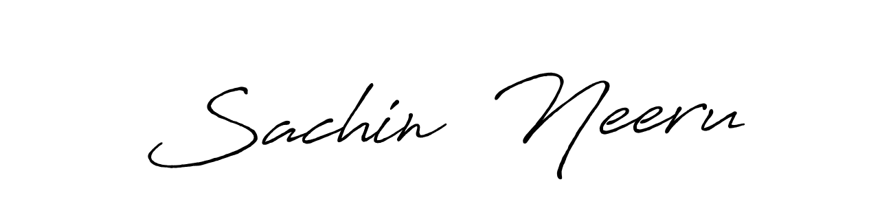 Design your own signature with our free online signature maker. With this signature software, you can create a handwritten (Antro_Vectra_Bolder) signature for name Sachin  Neeru. Sachin  Neeru signature style 7 images and pictures png