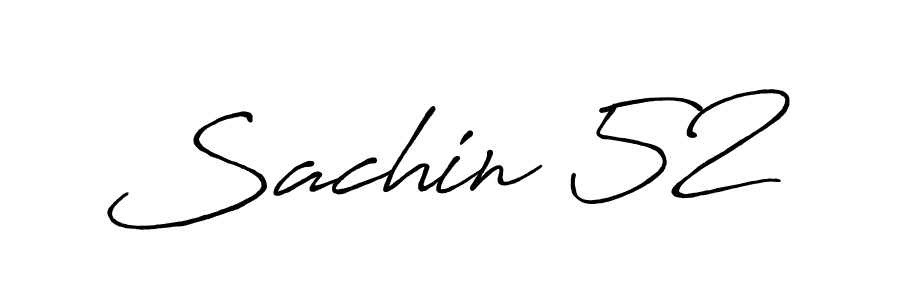 How to make Sachin 52 name signature. Use Antro_Vectra_Bolder style for creating short signs online. This is the latest handwritten sign. Sachin 52 signature style 7 images and pictures png