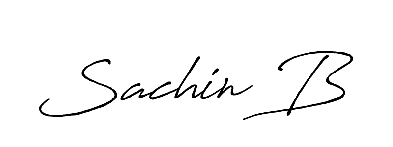 Also we have Sachin B name is the best signature style. Create professional handwritten signature collection using Antro_Vectra_Bolder autograph style. Sachin B signature style 7 images and pictures png