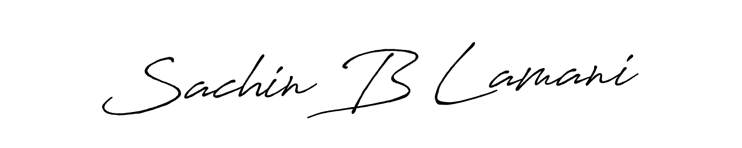 Also we have Sachin B Lamani name is the best signature style. Create professional handwritten signature collection using Antro_Vectra_Bolder autograph style. Sachin B Lamani signature style 7 images and pictures png