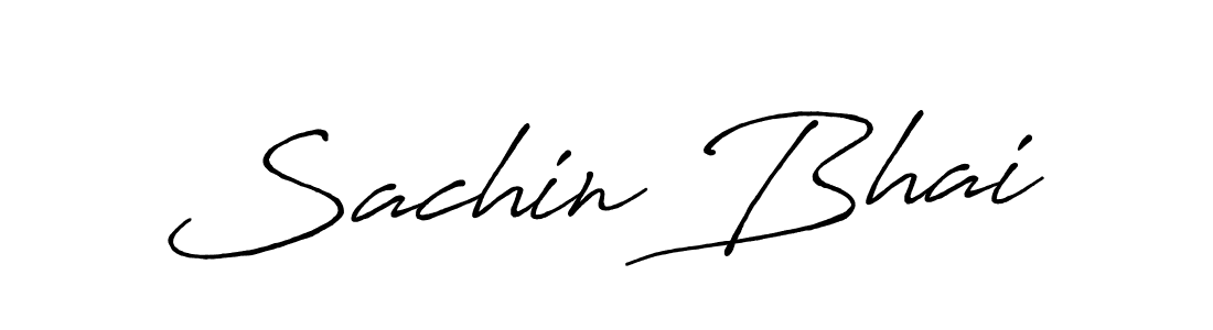 Sachin Bhai stylish signature style. Best Handwritten Sign (Antro_Vectra_Bolder) for my name. Handwritten Signature Collection Ideas for my name Sachin Bhai. Sachin Bhai signature style 7 images and pictures png