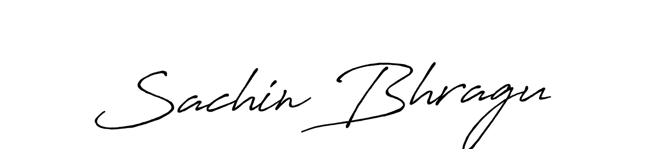 How to make Sachin Bhragu name signature. Use Antro_Vectra_Bolder style for creating short signs online. This is the latest handwritten sign. Sachin Bhragu signature style 7 images and pictures png