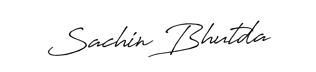 How to make Sachin Bhutda signature? Antro_Vectra_Bolder is a professional autograph style. Create handwritten signature for Sachin Bhutda name. Sachin Bhutda signature style 7 images and pictures png