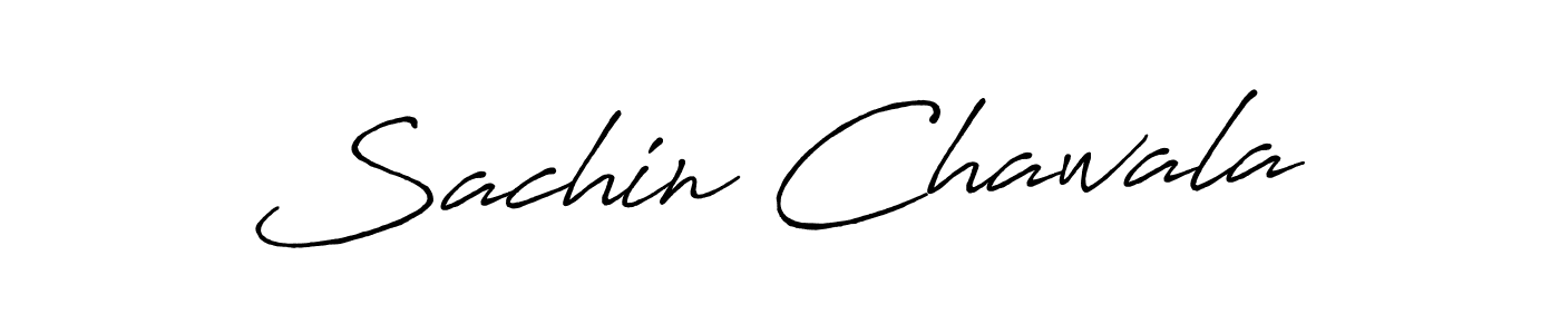 Make a beautiful signature design for name Sachin Chawala. With this signature (Antro_Vectra_Bolder) style, you can create a handwritten signature for free. Sachin Chawala signature style 7 images and pictures png