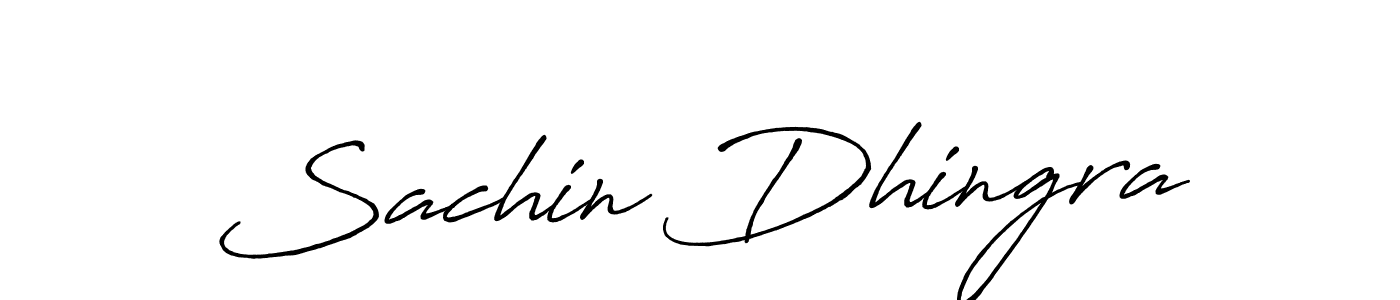 Make a beautiful signature design for name Sachin Dhingra. With this signature (Antro_Vectra_Bolder) style, you can create a handwritten signature for free. Sachin Dhingra signature style 7 images and pictures png